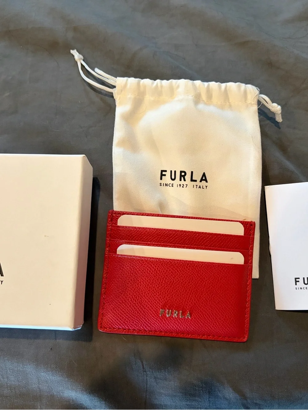 Furla cardholder in pink nwt